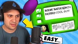 Can My Amazon Echo SOLVE Baldi's IMPOSSIBLE Question? | Baldi's Basics