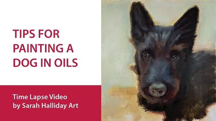 How To Paint A Realistic Dog. Step by step oil pai...