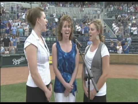 Trio performs National Anthem at Royals/Tigers game