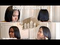 Relaxed hair wash day with Olaplex (No. 0, 3, 4, 5, 6, & 7)- post relaxer wash day