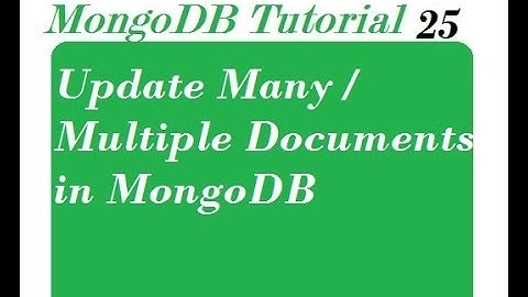 Update Multiple Documents in MongoDB