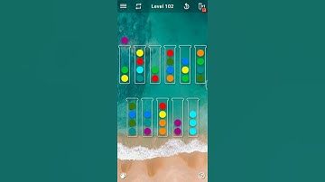 Ball sort puzzle level 102 solution #yellowbulb