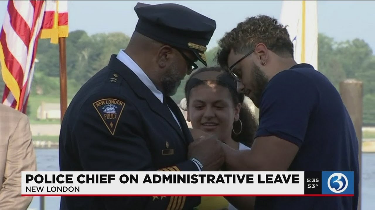 VIDEO: New London police chief on administrative leave with pay - YouTube