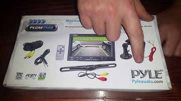 Unboxing:Pyle PLCM7500 Car Vehicle Backup Camera & Monitor Parking Assistance System