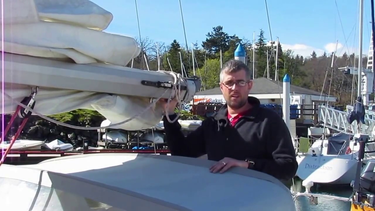 Mainsail Measurements: Photograph Side View