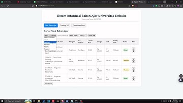 TUGAS 3 : pemrograman berbasis web / sistem pemesanan bahan ajar
