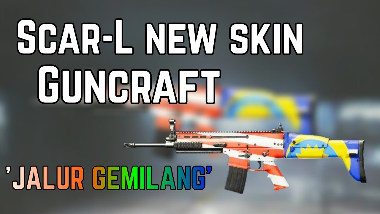 Pubg Mobile Guncraft Scar L New Skin Jalur Gemilang Youtube