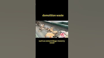 Demolition waste sorting line #machine #manufacturing #automobile