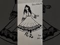 beautiful ❤️ girl 💫✨ drawing 😍 done by yukthi choudhary ⭐🦋