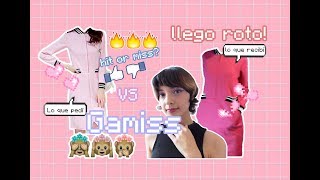 Haul de Ropa GAMISS lo que pedí vs lo que recibí