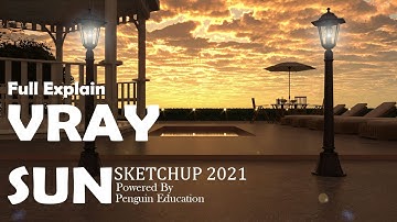 Sketchup V-ray Sun Full Tutorial In TAMIL