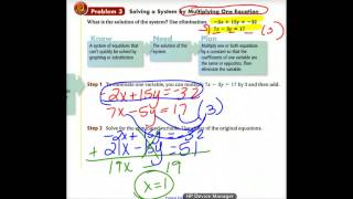 6-3 Solving Systems Using Elimination