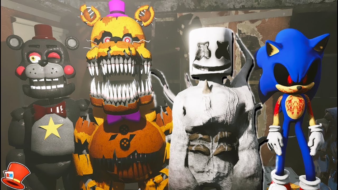 NIGHTMARE MARSHMELLO & SONIC.EXE THE HEDGEHOG SCARY STORIES! (GTA 5 Mods FNAF Kids FNAF RedHatter) sonic the hedgehog movie poster