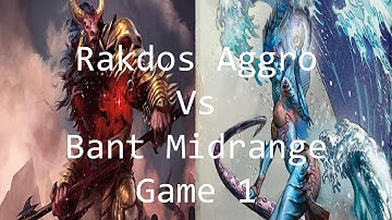 Rakdos Aggro vs Bant Midrange [G1] - Gameplay (Born of the Gods Standard)