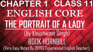 THE PORTRAIT OF A LADY CLASS 11 ENGLISH CORE | COMPLETE CHAPTER | VERY EASY DESCRIPTION POINTWISE |
