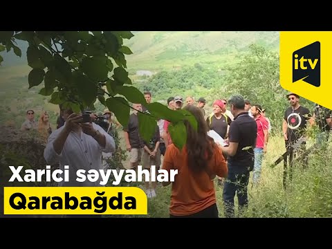 Xarici səyyahlar işğaldan azad olunan torpaqlarda…