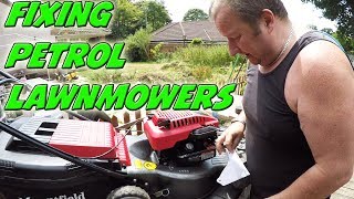 Hot Sun And Lawnmower Fun | Fixing Petrol Lawnmowers
