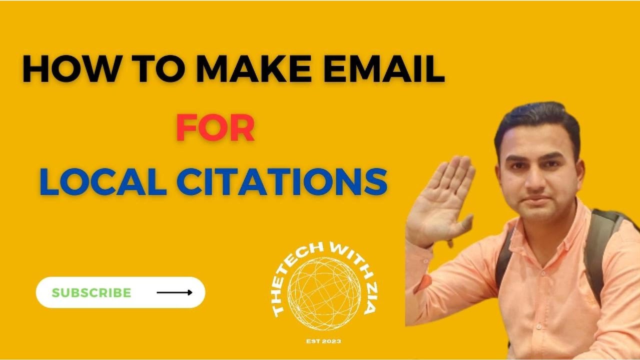 How to Create Email for Local Citations - YouTube