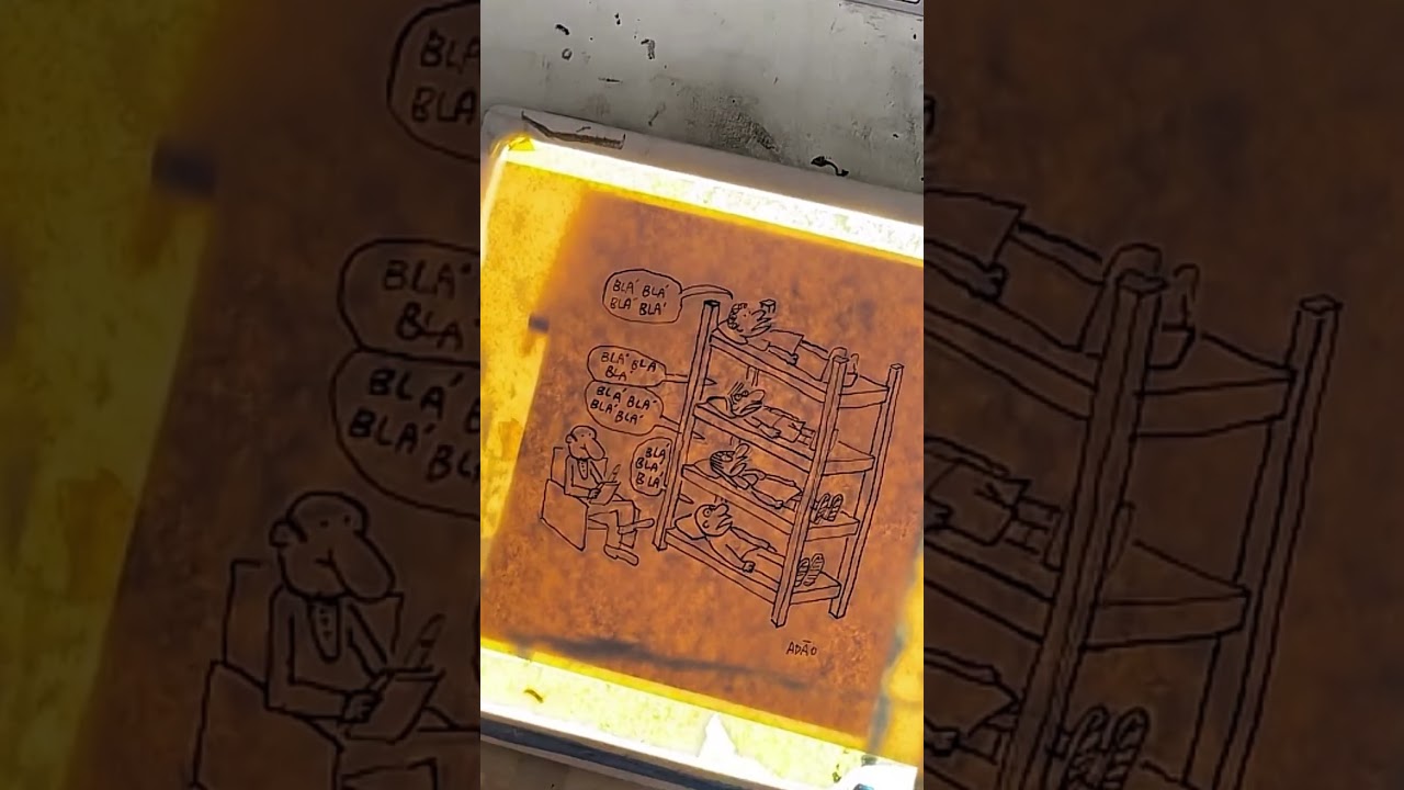 Adão Iturrusgarai (Rocky & Hudson, Aline) Drawing in his Studio! (Time-Lapse) 