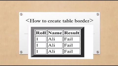 29. How to create table border in html hindi/urdu