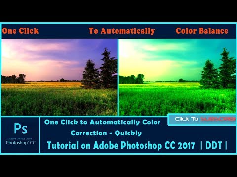 One Click to Automatically Color Correction - Adobe Photoshop CC   | DDT |