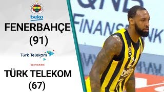 Fenerbahçe Beko 91 - 67 Türk Telekom (ING Basketbol Süper Ligi 18. Hafta Maçı) / A Spor Fenerbahçe Beko 91 - 67 Türk Telekom (ING Basketbol Süper Ligi 18. Hafta Maçı) / A Spor
