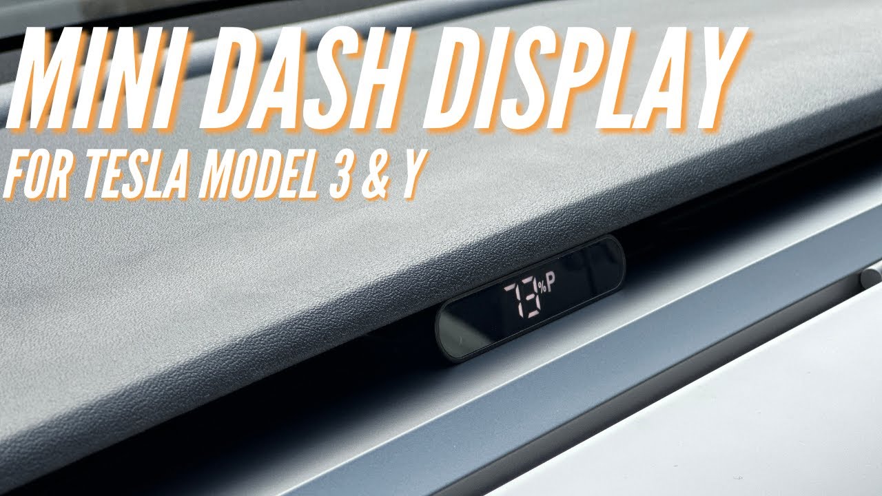 Mini Dash Display (HUD) for Tesla Mode 3&Y 