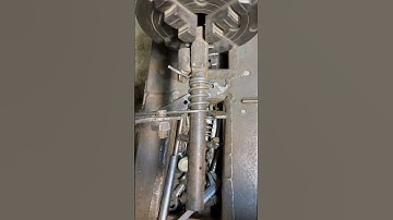 Crafting a Simple Iron Spring on the Lathe Machine #diy #shorts