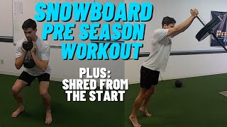 Snowboard Pre Season Gym Workout | Strength Training For Snowboarders