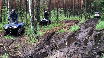 Polaris RZR Turbo & Quads Muddy Swamp Adventures: @PolarisRZRTurbo Forest Explorer!