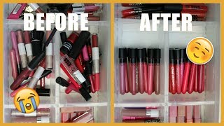 Decluttering & Organizing My Makeup Collection 💋 Part 1: Lips