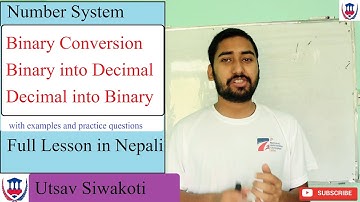 Computer | Number System | Binary Decimal Conversions |Utsav Siwakoti | Virtual School Nepal