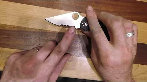 Spyderco Para 3 Compression Lock with Serrated CPM S30V in Black G 10