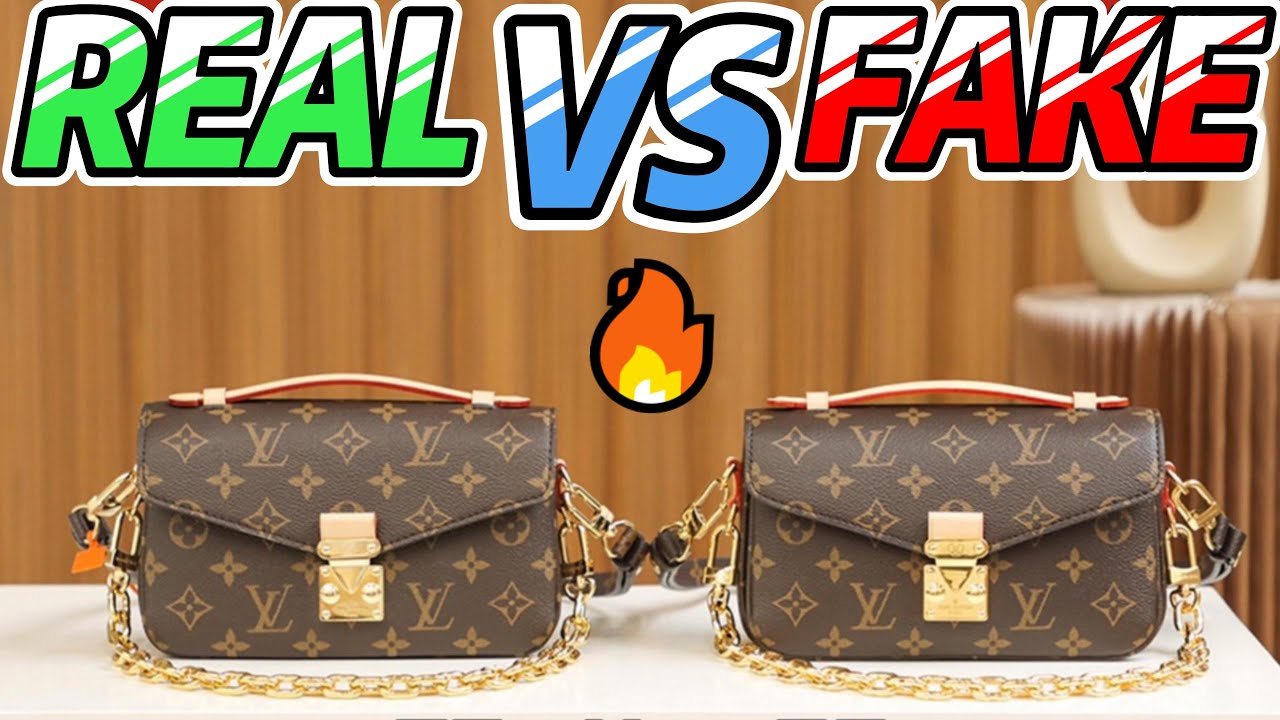 REAL VS FAKE A Closer Look At The LOUIS VUITTON Pochette Metis East West Bag