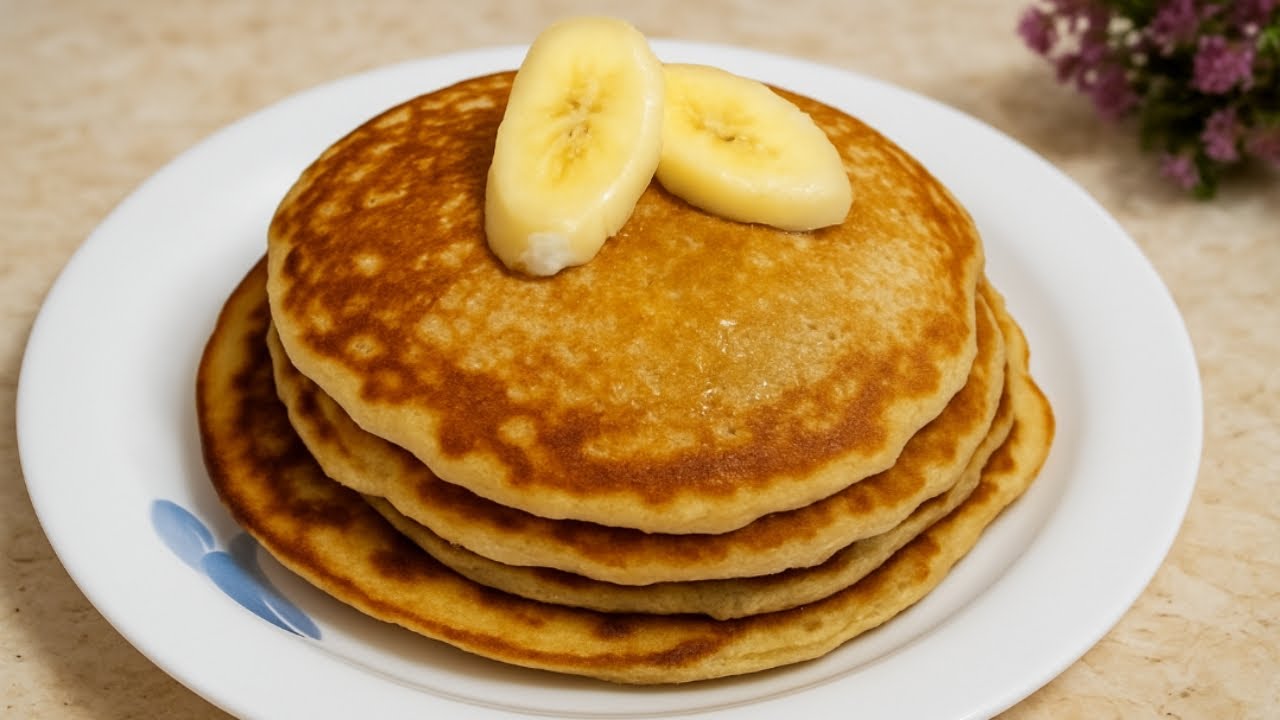 Easy Banana Pancakes Recipe | Pancakes Recipe By Sweet & Salty Kitchen