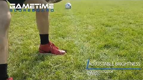 Adjustable LED Brightness - GAMETIME Scoreboard features