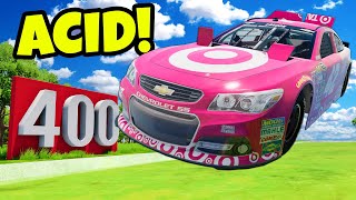 MELTING a NASCAR Stock Car in ACID Jumping Challenge in BeamNG Drive Mods!