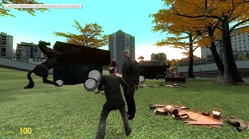 Kleiner punching Average Earth Surrender Enjoyer meme- GMOD