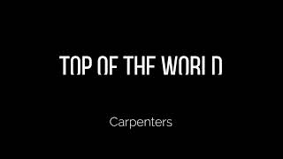 Top Of The World - Carpenters (Karaoke Version)