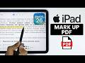 How to Mark Up a PDF on an iPad - Write on PDF (iPadOS 26)