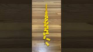 why do these dominoes fall FASTER? 😯 (ft. yellow-orange #H5dominocreations)