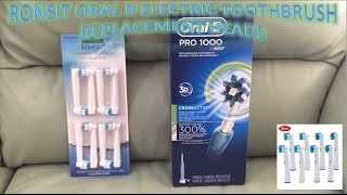 Ronsit Oral B Electric Toothbrush Replacement Heads