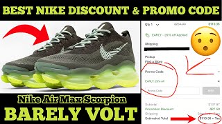 BEST NIKE DISCOUNT & PROMO CODE 😯 “BARELY VOLT” Nike Air Max Scorpion (UNBOXING + REVIEW + ON-FEET)