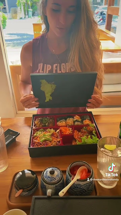 Guess how much this little Japanese lunch cost us!? Watch until the end to find out #bali #lunch