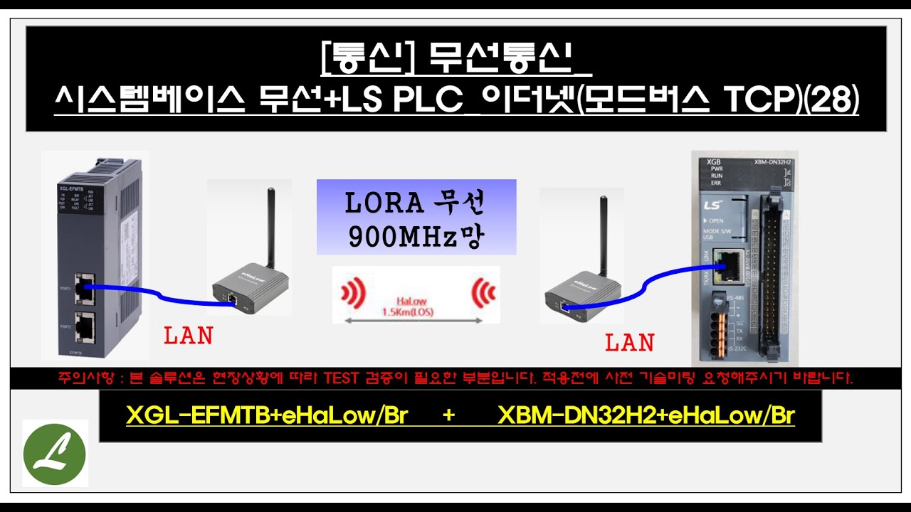 [통신] 모드버스_무선통신_시스템베이스 무선+LS PLC_이더넷(모드버스 TCP)(28) /// [Communication ...