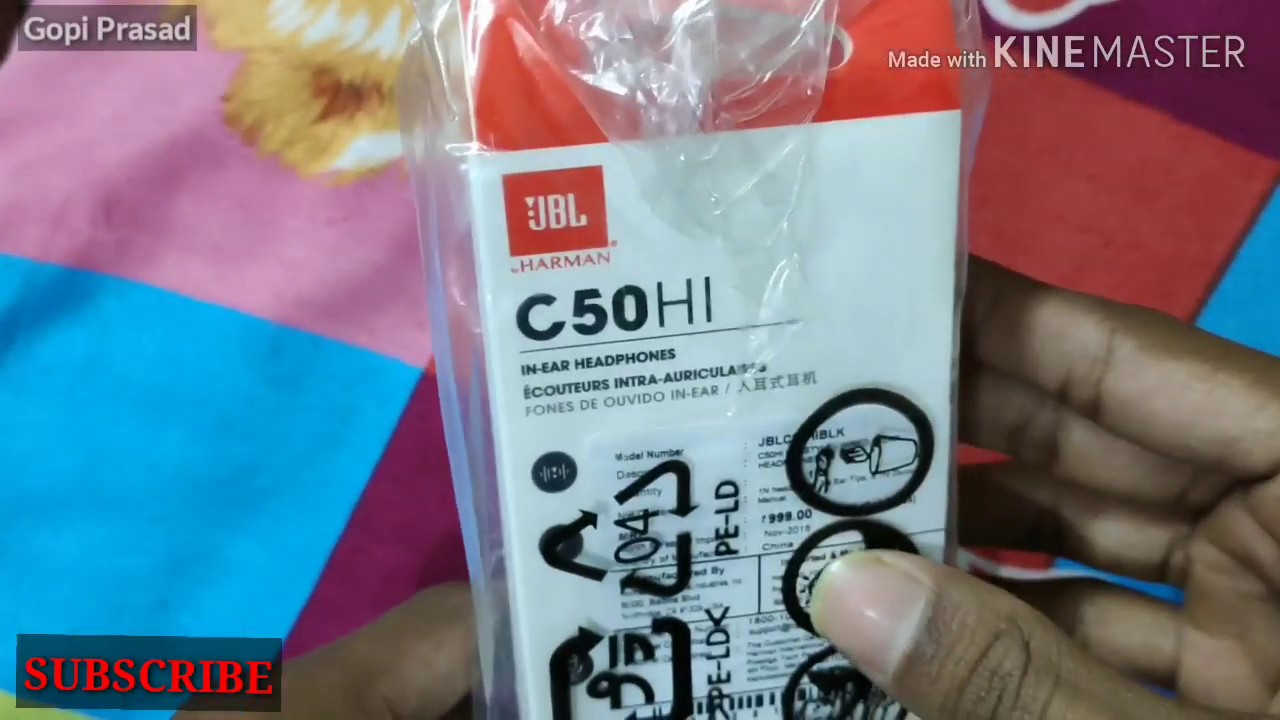 JBL C50Hi budget earphone unboxing | Rs 