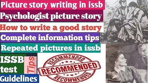 Picture story writing in issb//issb Psychologist test//Details