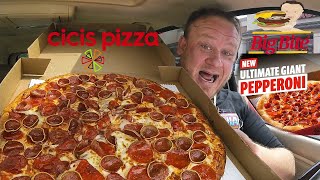 Cici&#39;s Pizza ⭐Ultimate Giant Pepperoni Pizza⭐ Food Review!!!