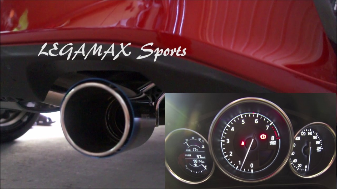 NDロードスター HKS LEGAMAX Sports 近接排気音比較 - YouTube