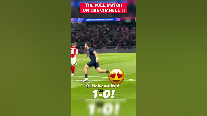 Fabian Ruiz Goal 🤯 PSG vs Arsenal 1-0